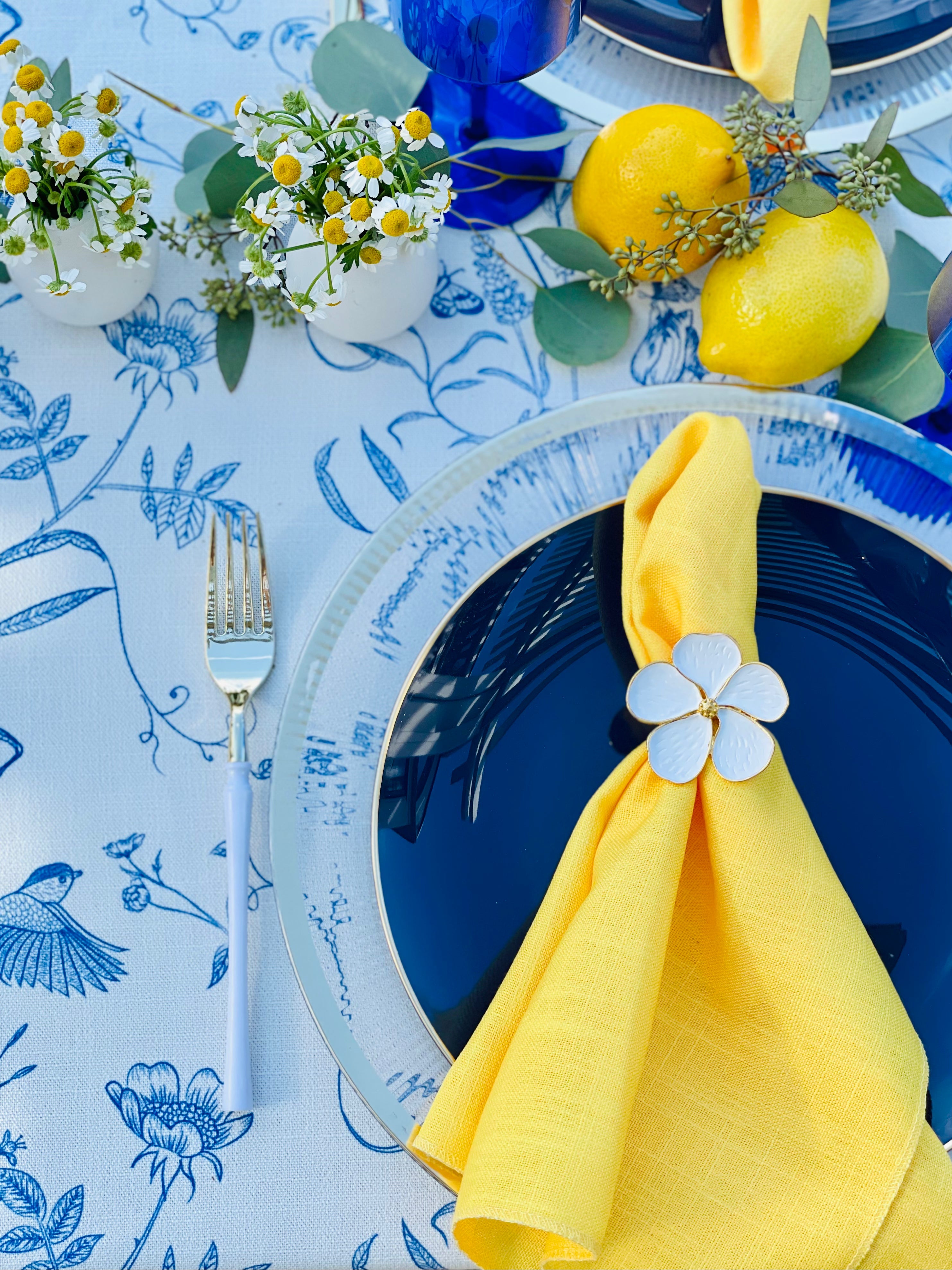 Yellow Burlap Napkin - Pack of 6