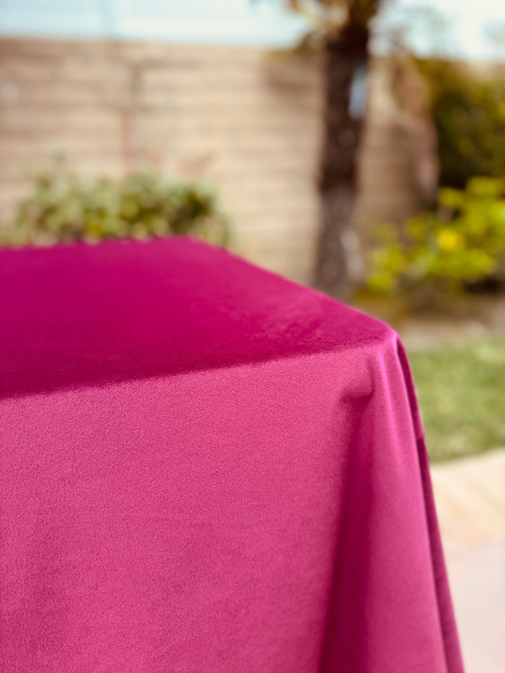 Velvet Bordeaux tablecloth