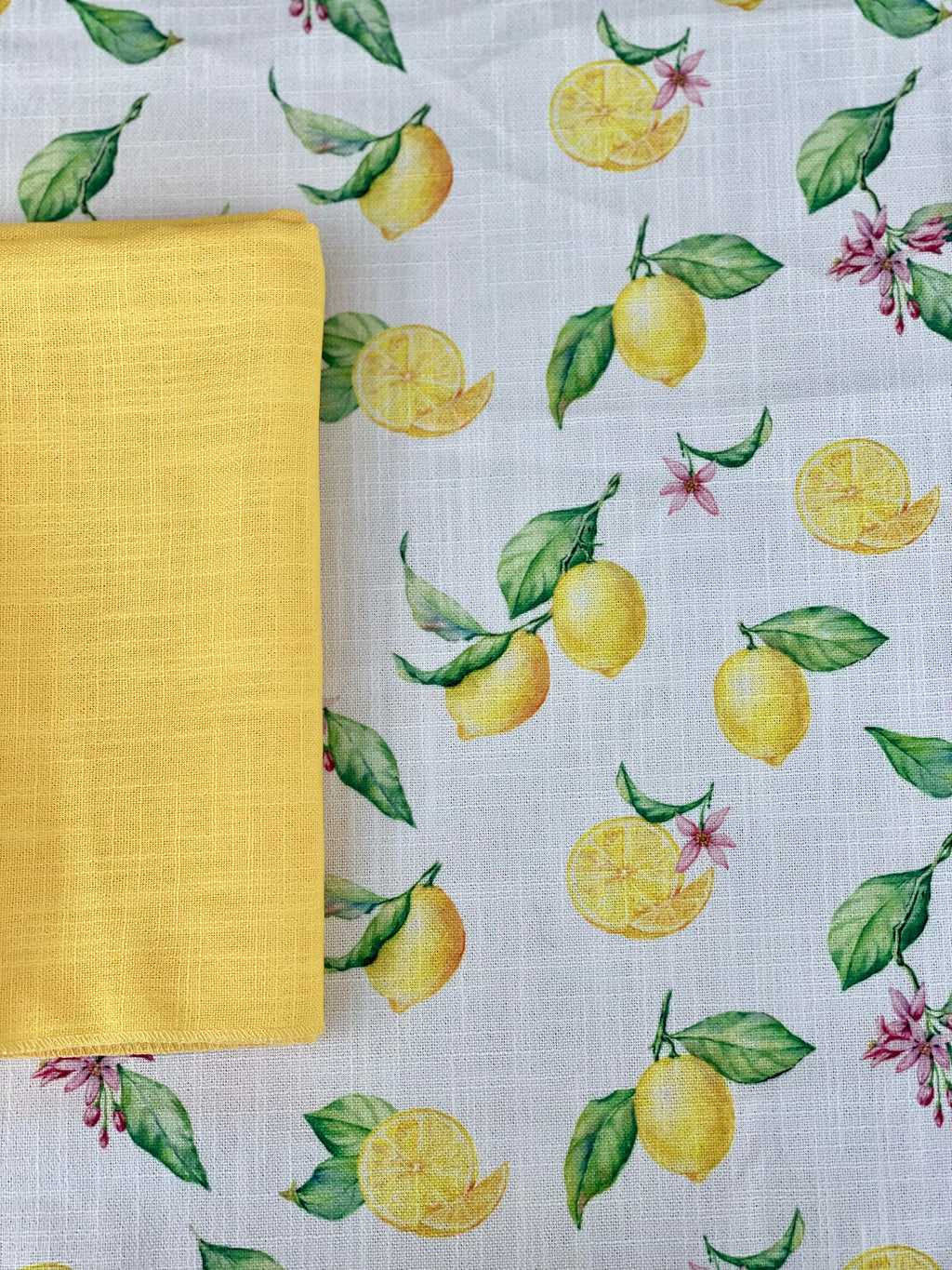 Yellow Burlap Napkin - Pack of 6