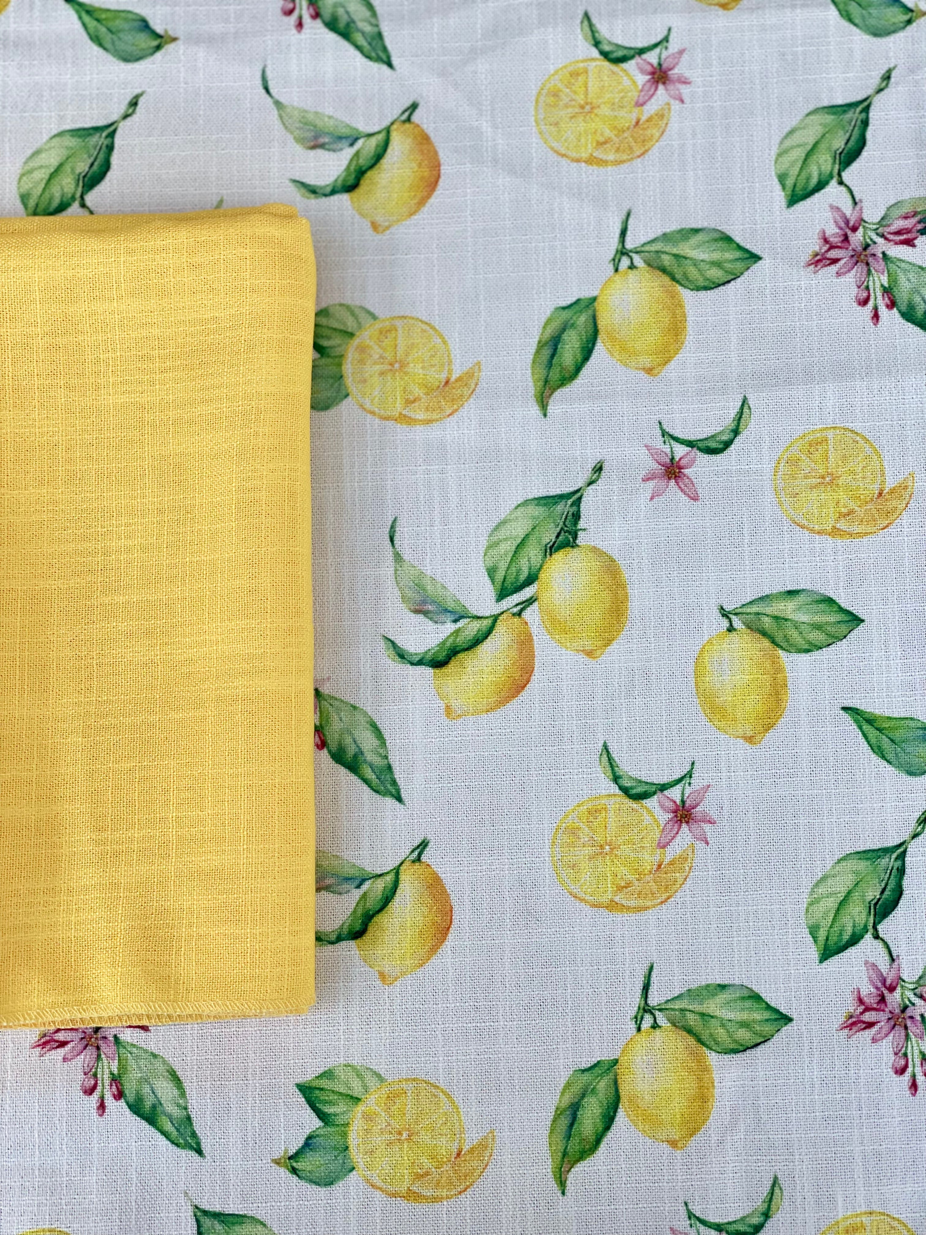 Yellow Burlap Napkin - Pack of 6